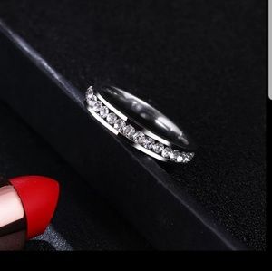 Cubic Zirconia Stainless Steel Ring